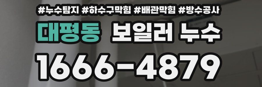 대평동 보일러 누수