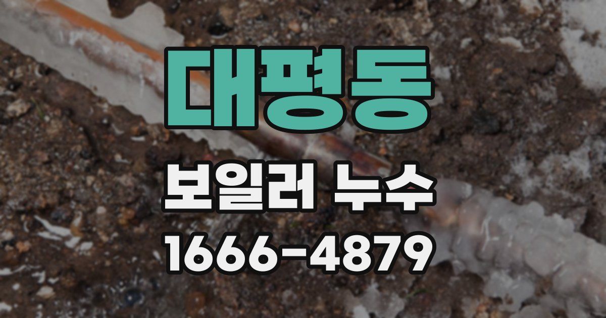 대평동 보일러 누수