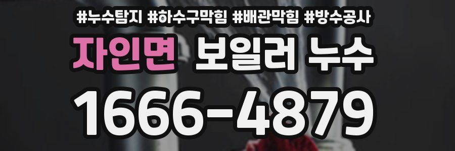 자인면 보일러 누수
