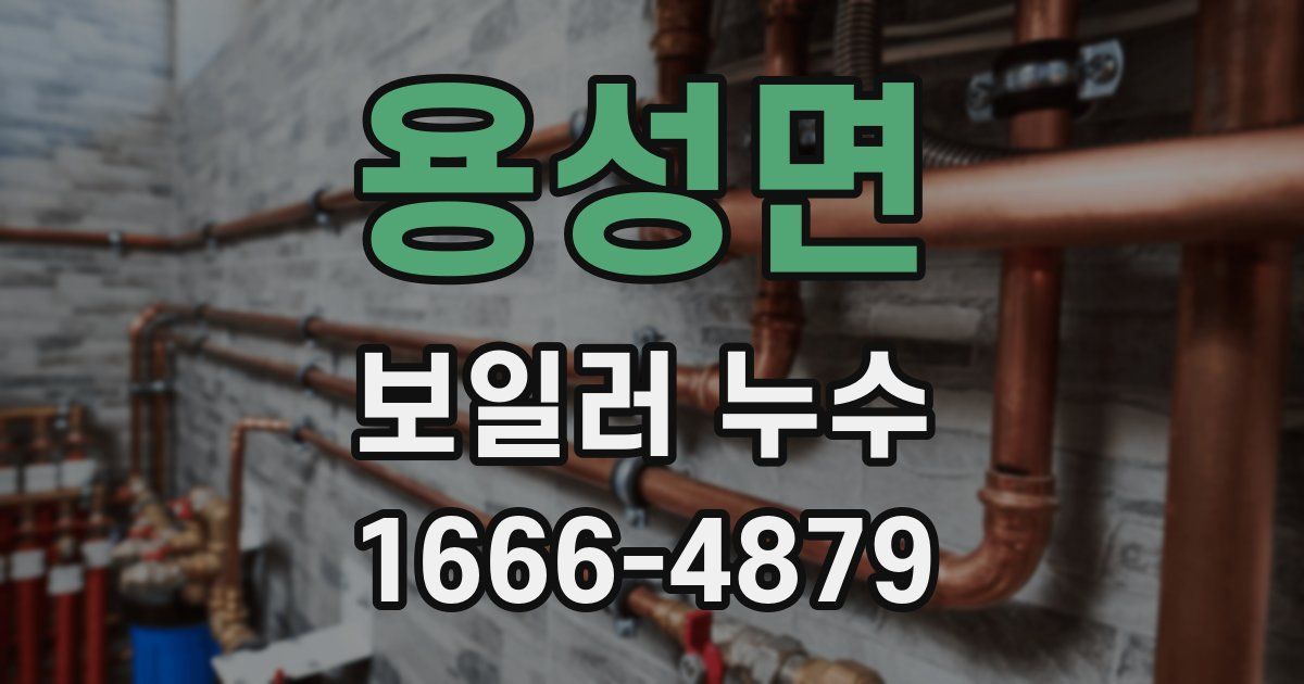 용성면 보일러 누수