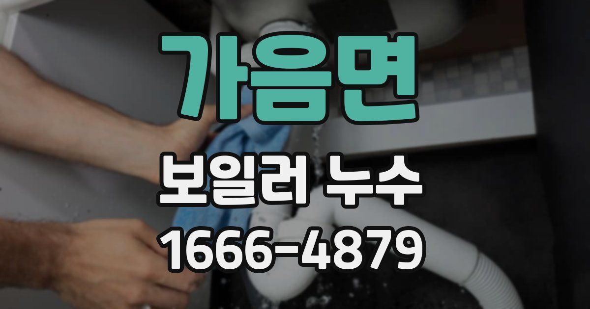 가음면 보일러 누수