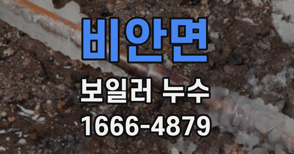 비안면 보일러 누수