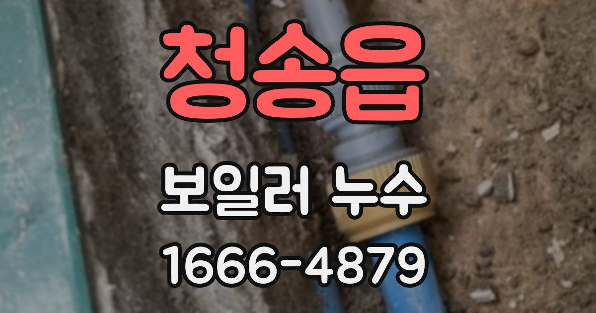 청송읍 보일러 누수