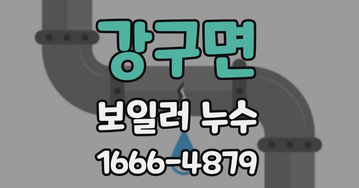 강구면 보일러 누수