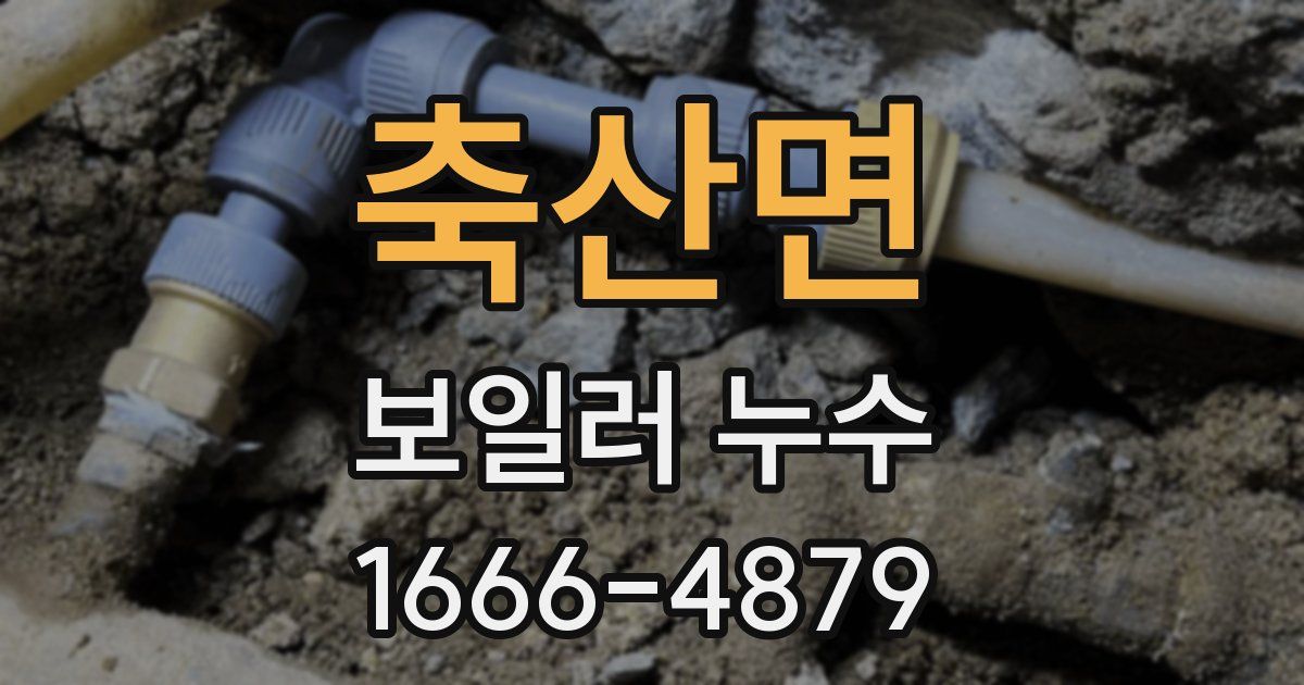 축산면 보일러 누수