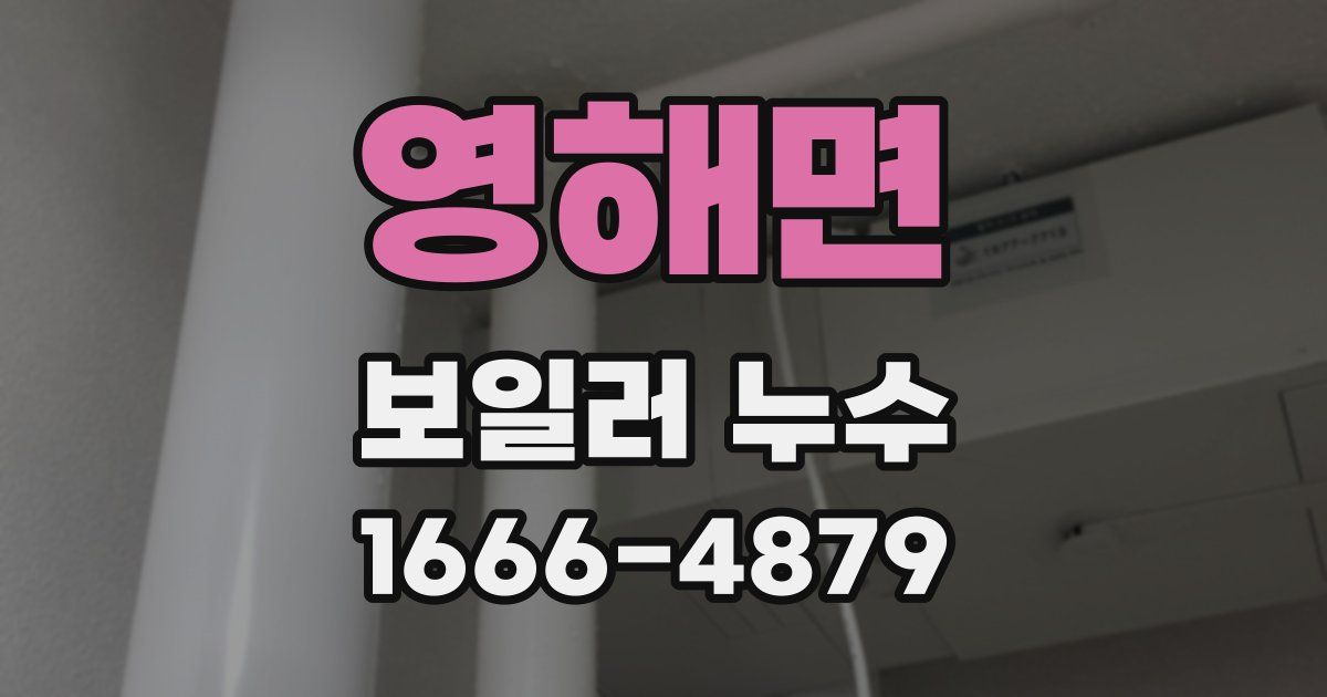 영해면 보일러 누수