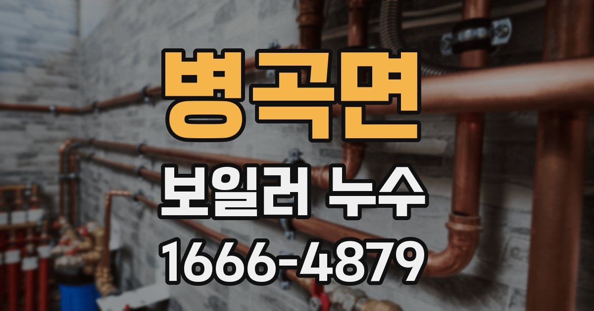 병곡면 보일러 누수