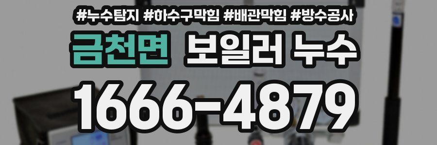 금천면 보일러 누수