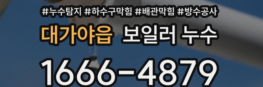 대가야읍 보일러 누수