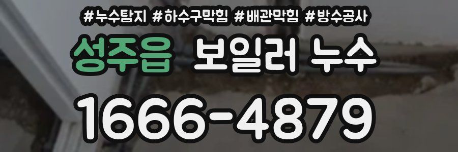 성주읍 보일러 누수