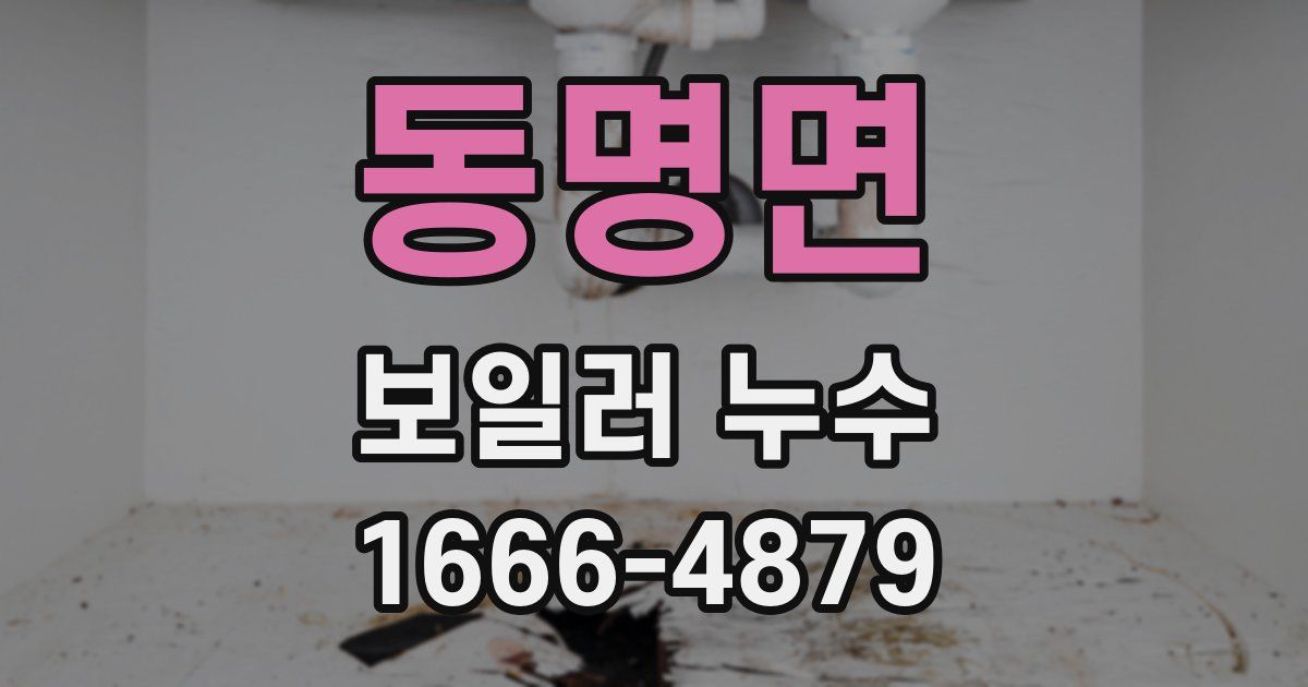 동명면 보일러 누수