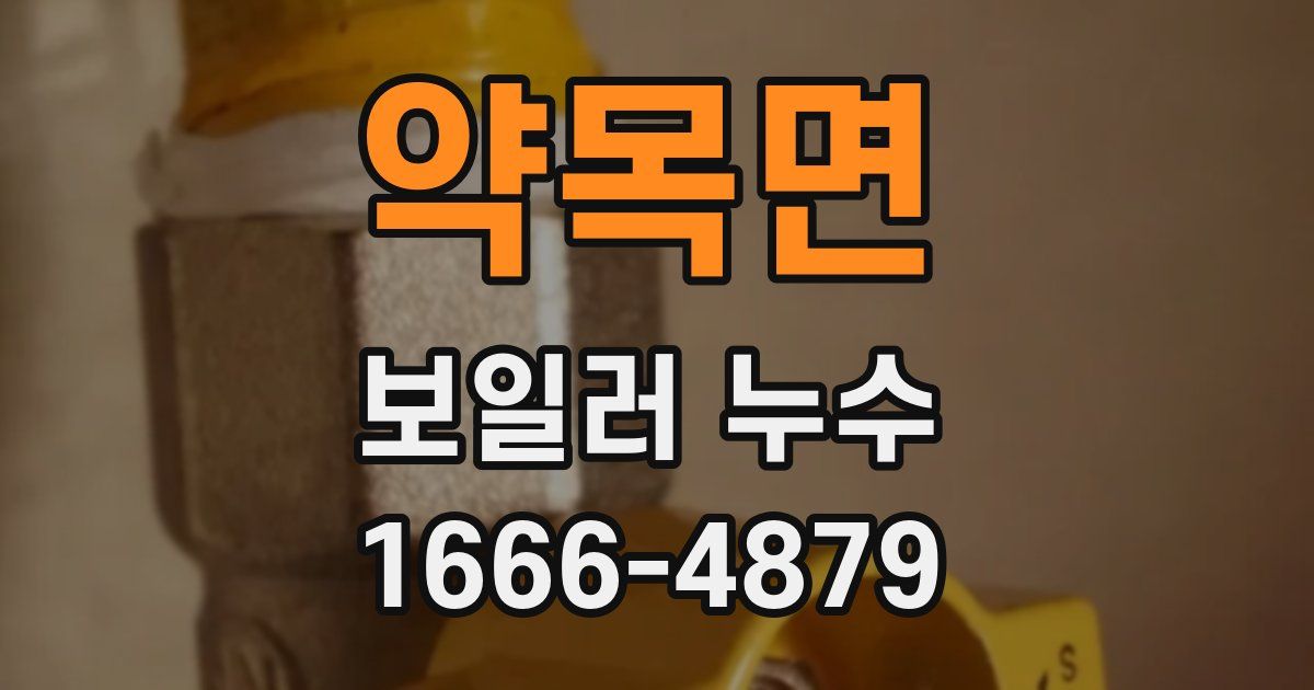 약목면 보일러 누수