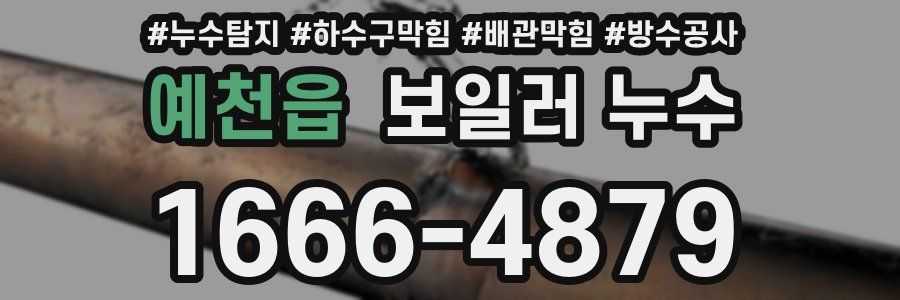 예천읍 보일러 누수