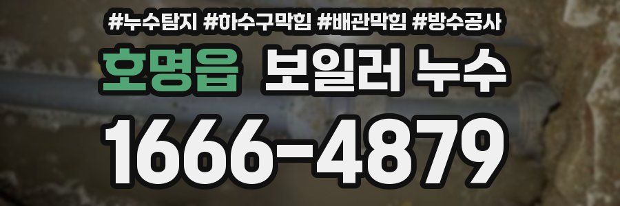 호명읍 보일러 누수
