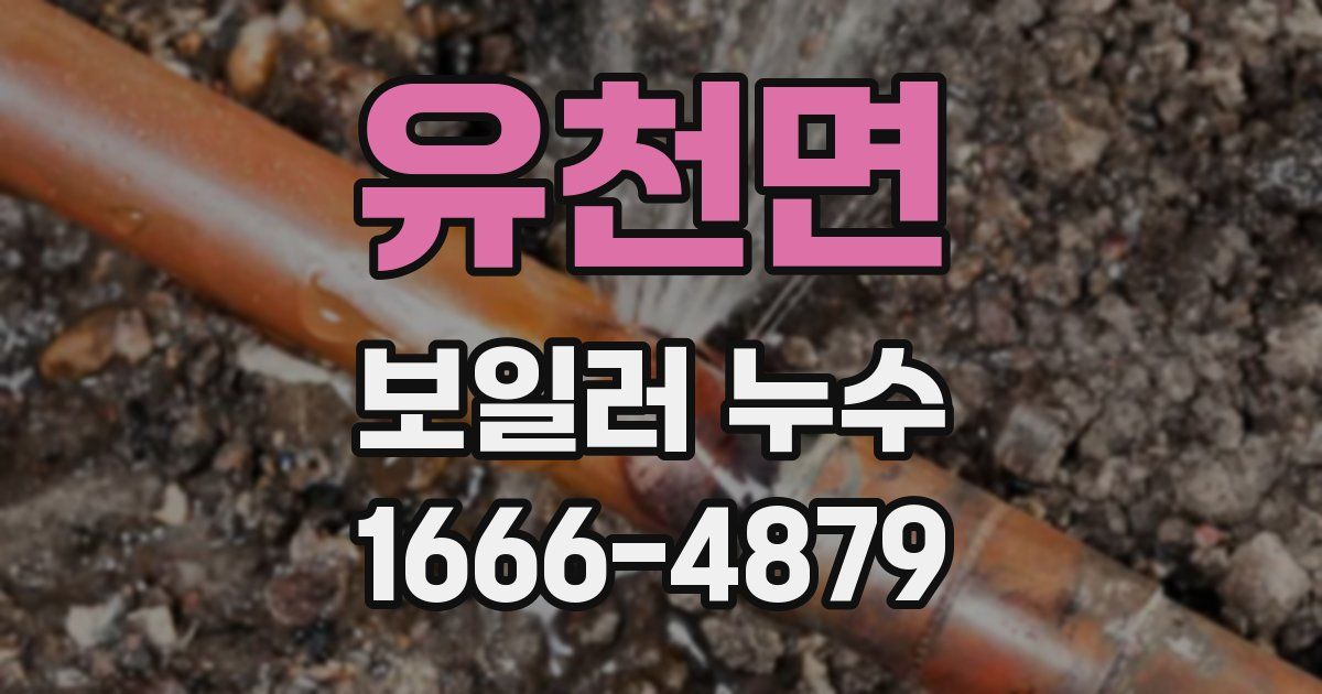 유천면 보일러 누수