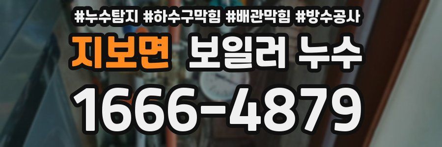 지보면 보일러 누수