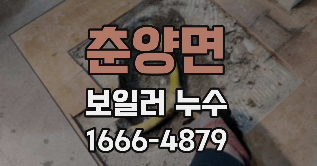 춘양면 보일러 누수