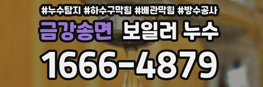 금강송면 보일러 누수
