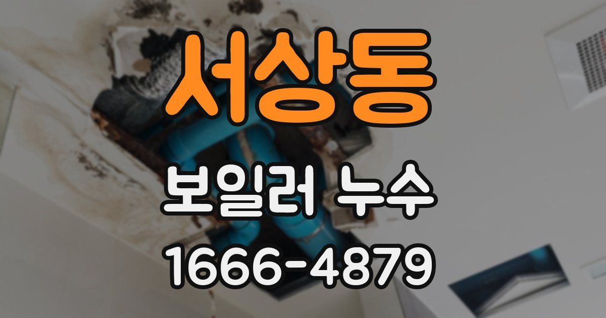 서상동 보일러 누수