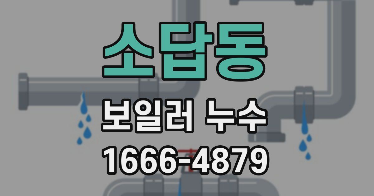 소답동 보일러 누수