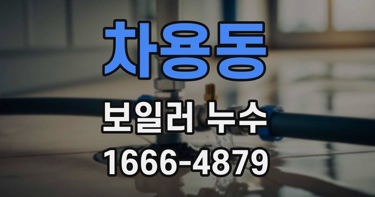 차용동 보일러 누수