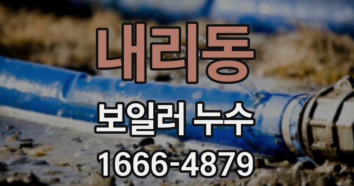 내리동 보일러 누수