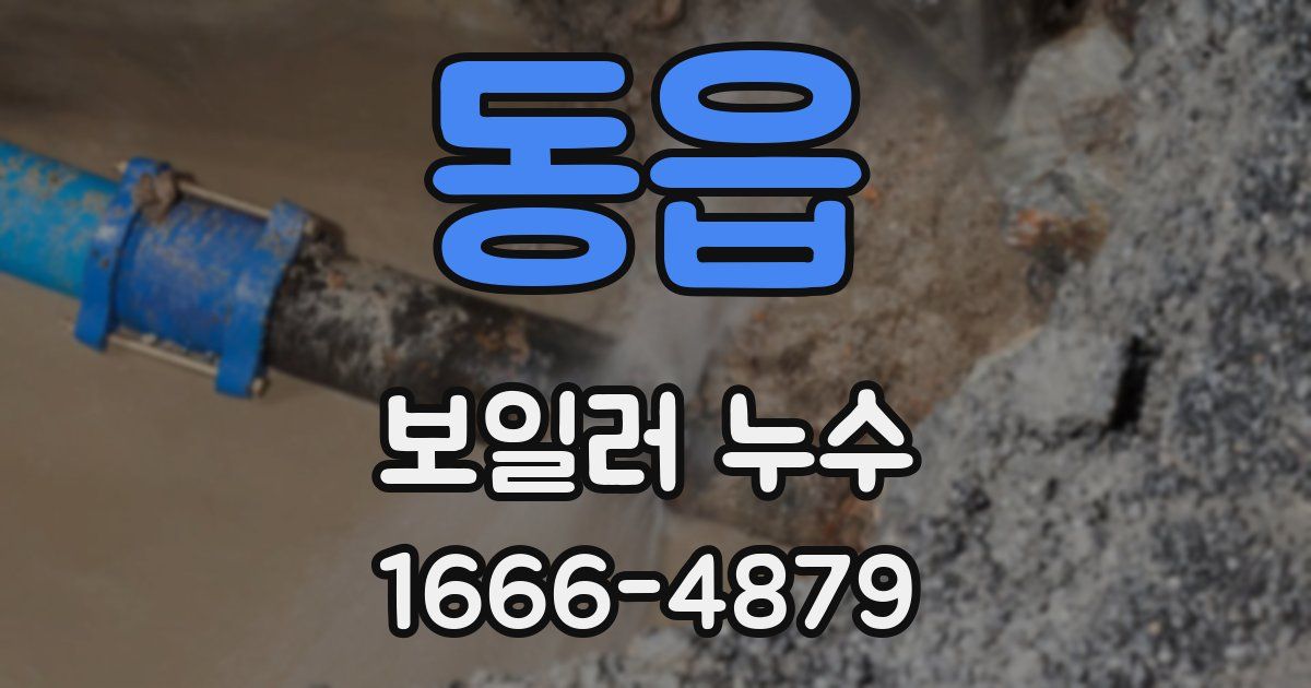 동읍 보일러 누수