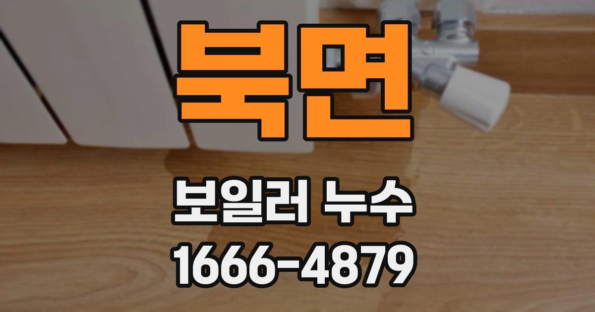 북면 보일러 누수