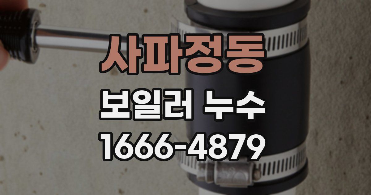 사파정동 보일러 누수