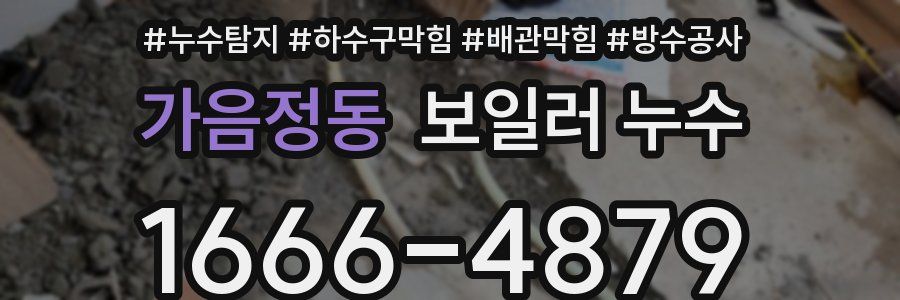 가음정동 보일러 누수