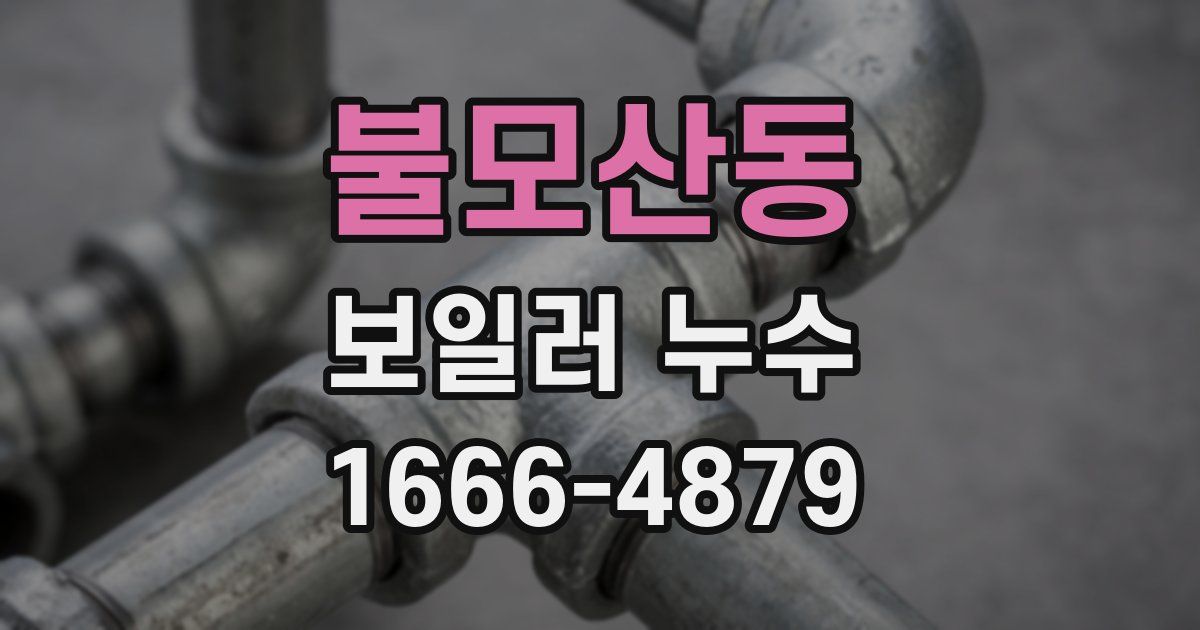 불모산동 보일러 누수
