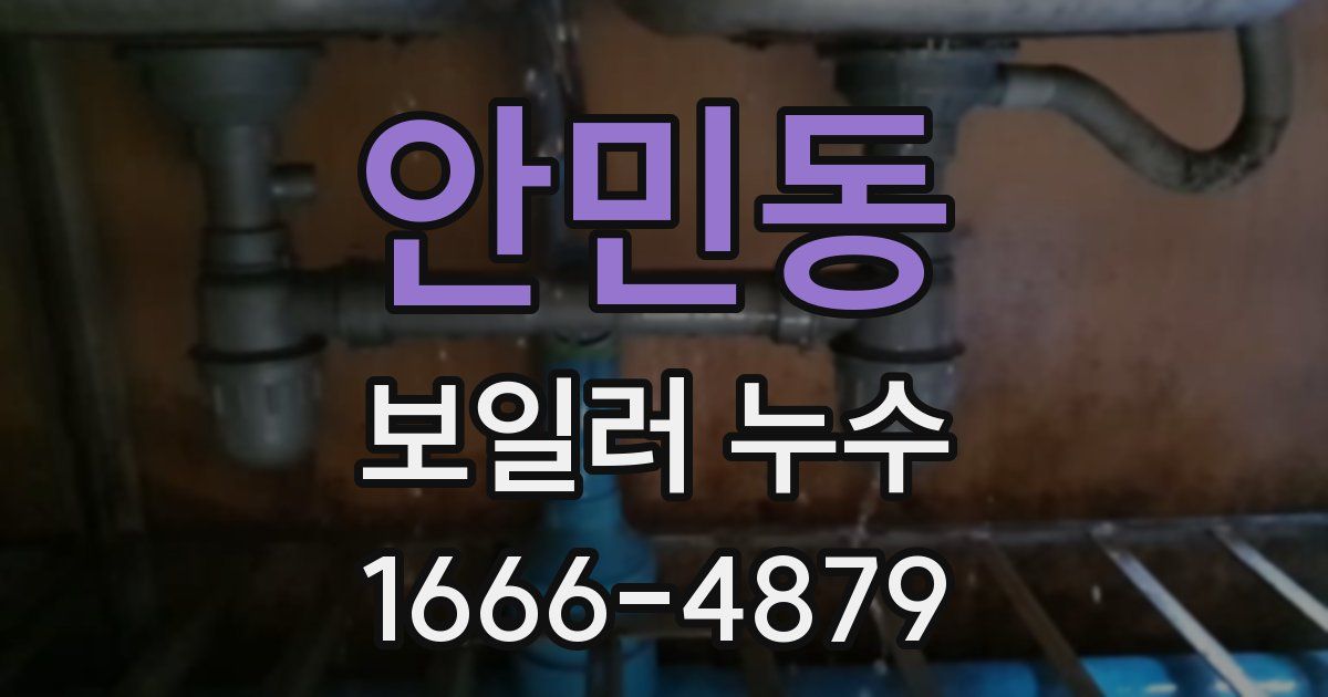 안민동 보일러 누수