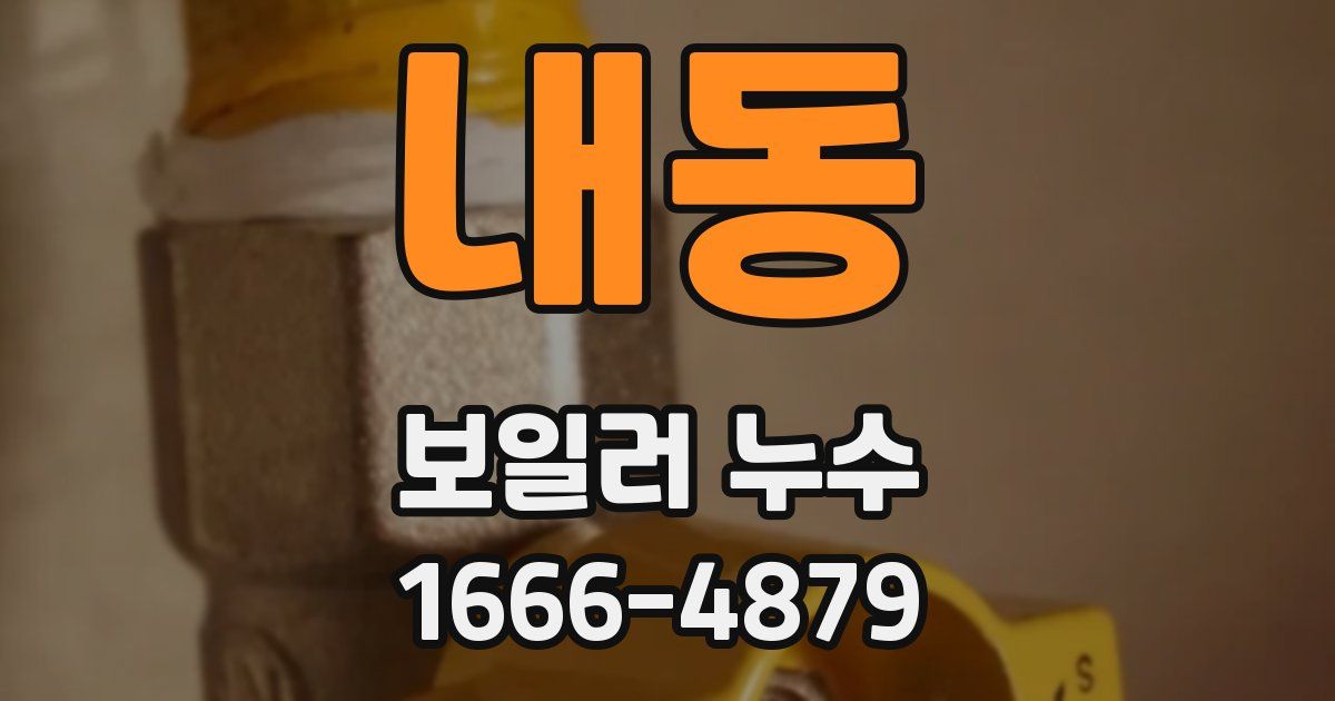 내동 보일러 누수