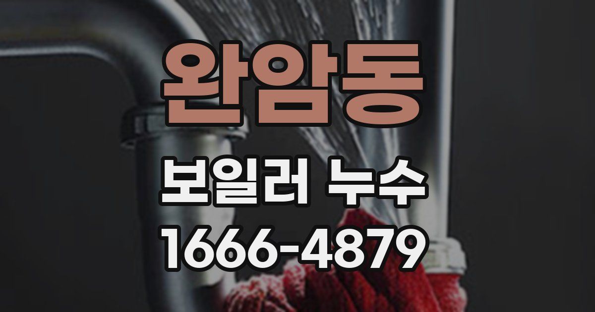 완암동 보일러 누수