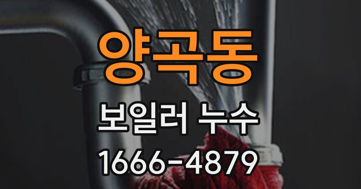 양곡동 보일러 누수