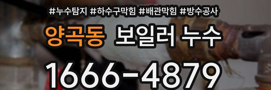 양곡동 보일러 누수