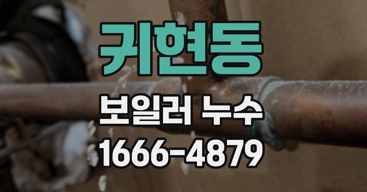귀현동 보일러 누수