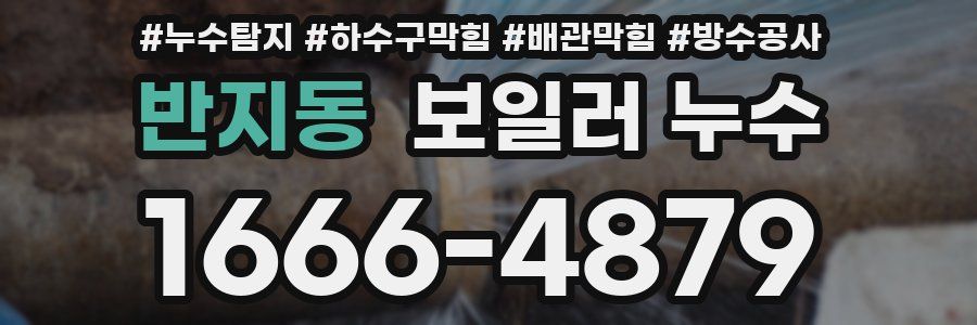 반지동 보일러 누수