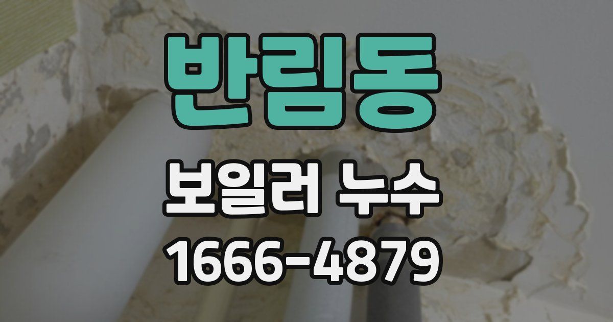 반림동 보일러 누수