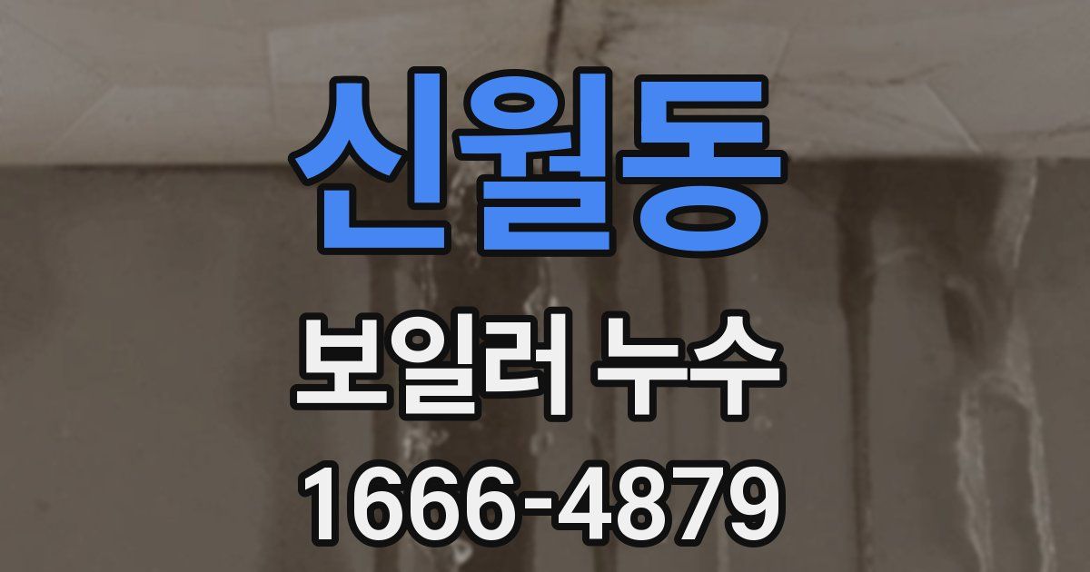 신월동 보일러 누수