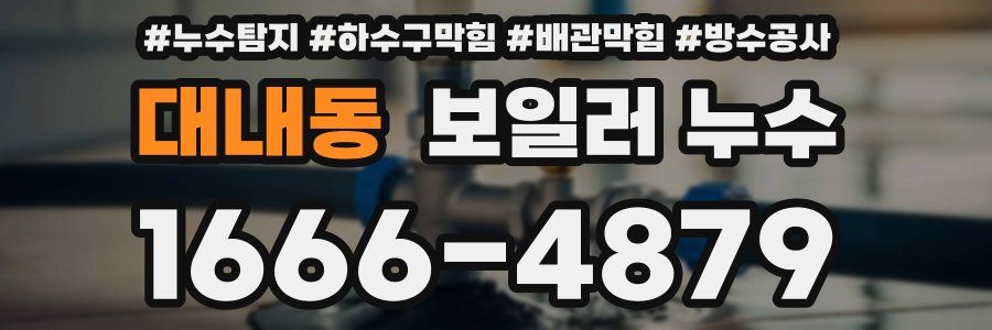 대내동 보일러 누수