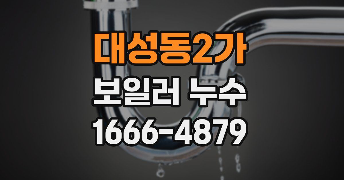 대성동2가 보일러 누수