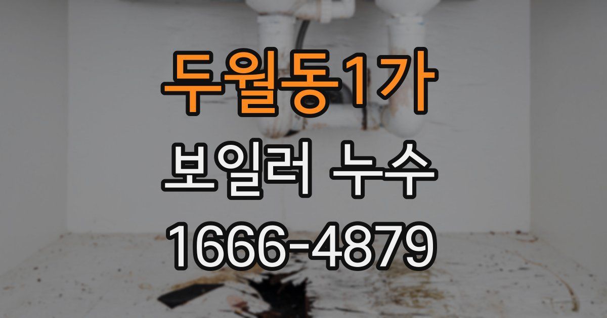 두월동1가 보일러 누수