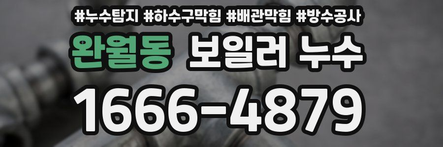완월동 보일러 누수