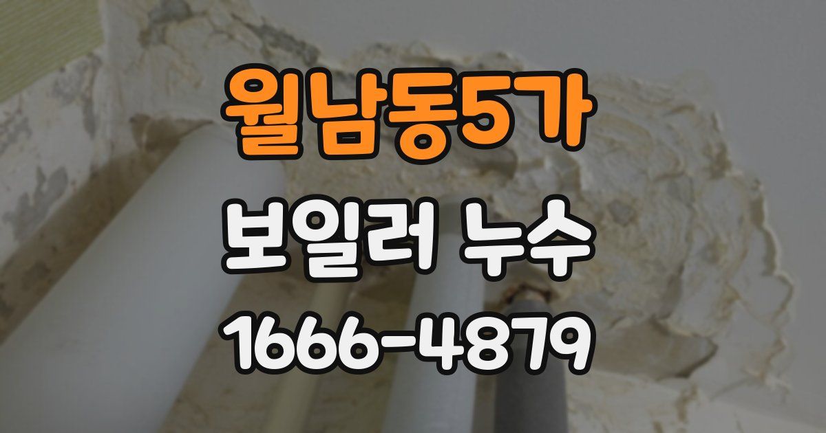월남동5가 보일러 누수