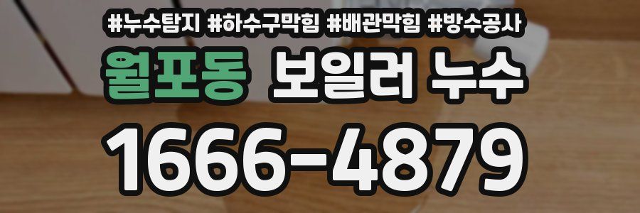 월포동 보일러 누수