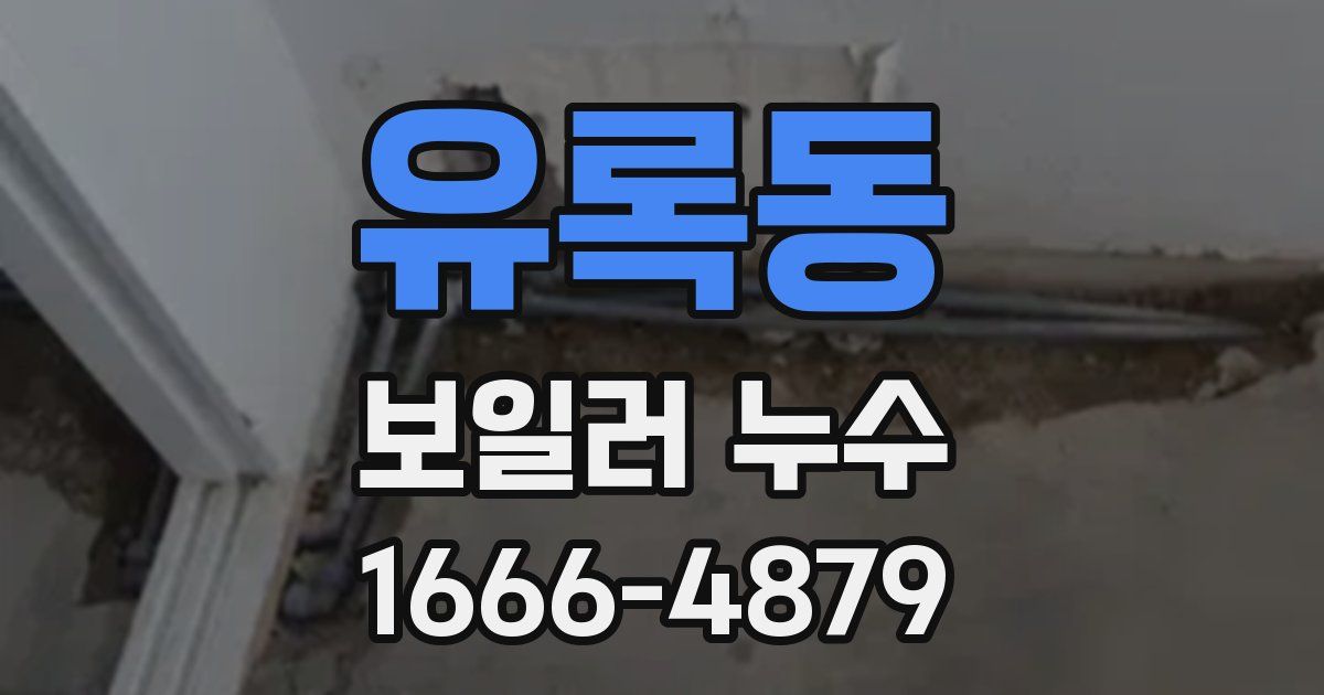 유록동 보일러 누수