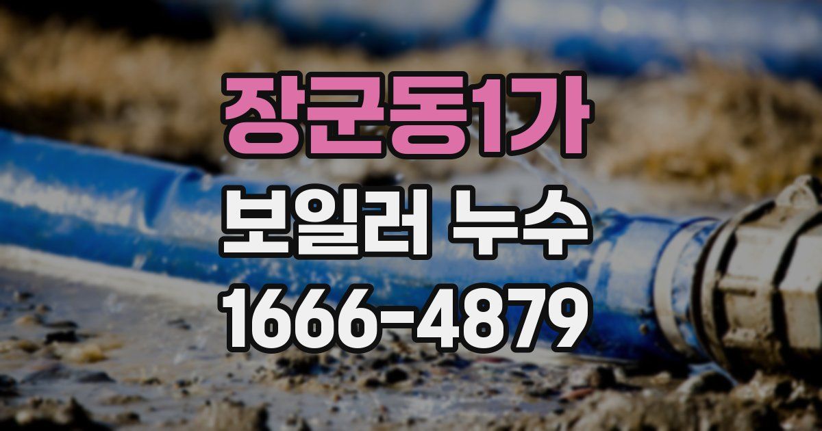 장군동1가 보일러 누수