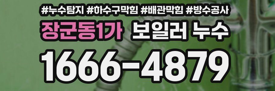 장군동1가 보일러 누수