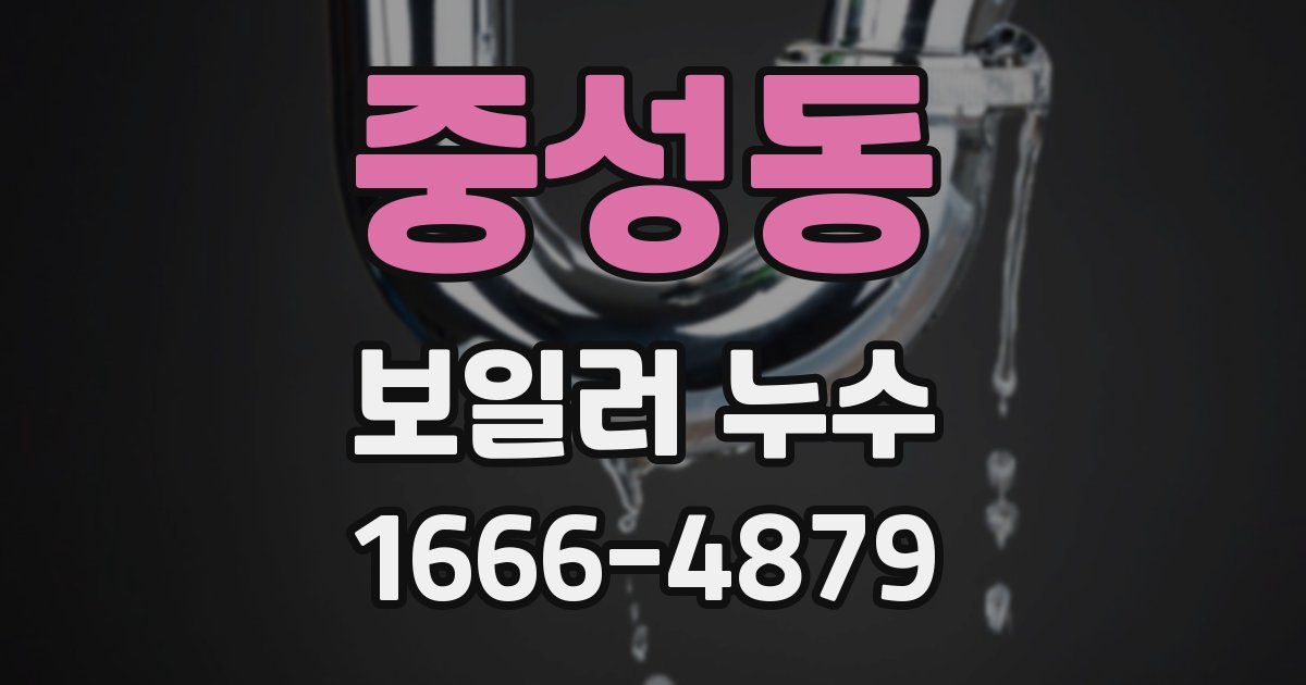 중성동 보일러 누수